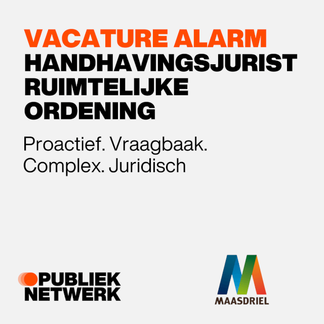 Handhavingsjurist Ruimtelijke Ordening gemeente Maasdriel