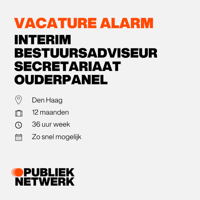 Interim Bestuursadivseur Secretariaat Ouderpanel