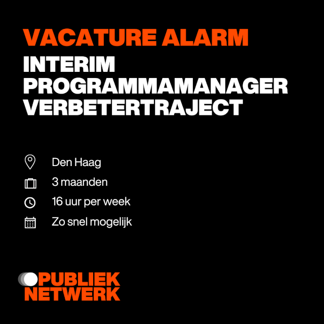 Interim Programmamanager Verbetertraject