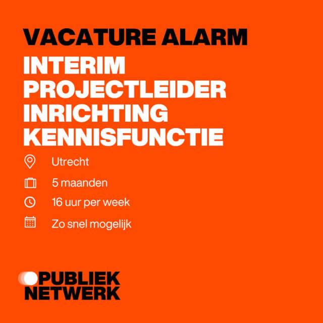 Interim Projectleider Inrichting Kennisfunctie