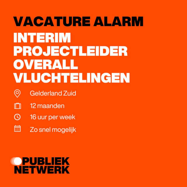 Interim Projectleider Overall Vluchtelingen