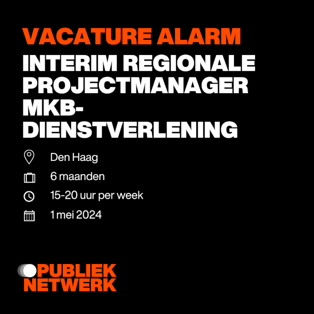 Interim Regionale Projectmanager MKB dienstverlening