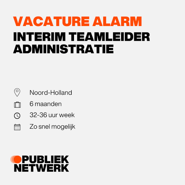 Interim Teamleider Administratie