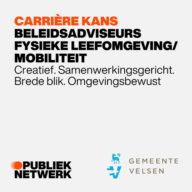 Beleidsadviseurs Fysieke Leefomgeving Mobiliteit gemeente Velsen