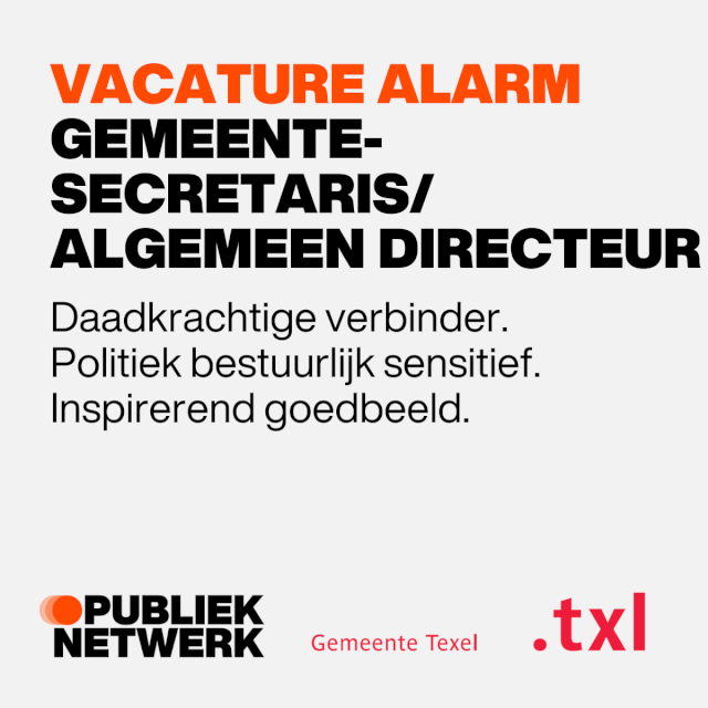 Gemeentesecretaris Algemeen Directeur Gemeente Texel