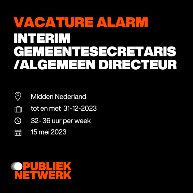 Interim Gemeentesecretaris Algemeen Directeur