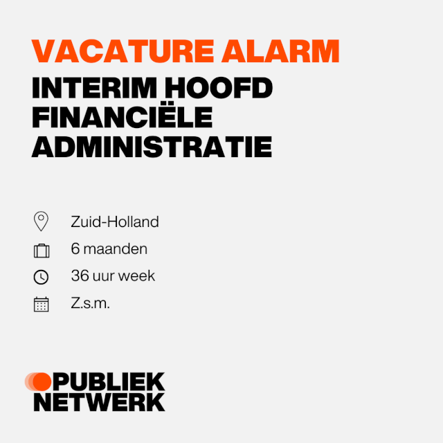 Interim Hoofd Financiele Administratie