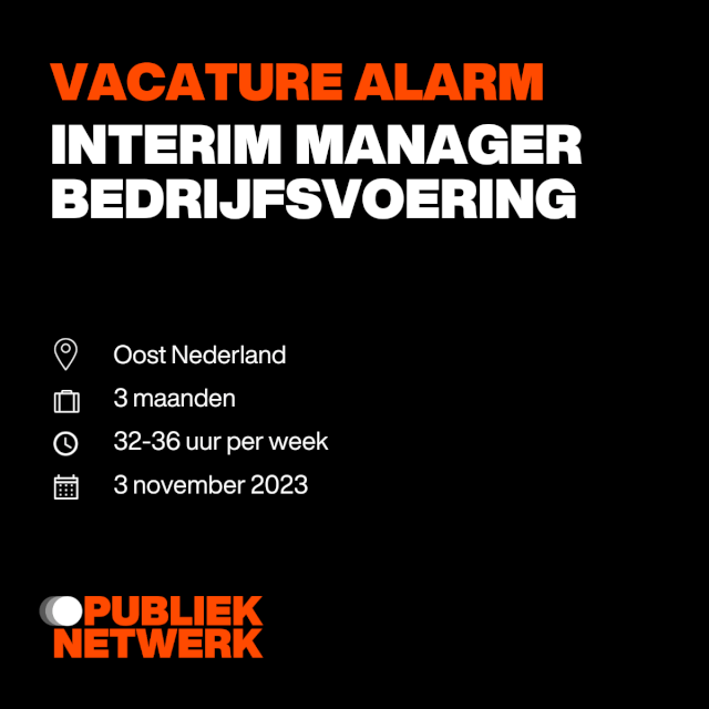 Interim Manager Bedrijfsvoering