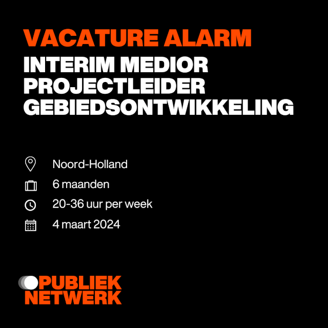Interim Medior Projectleider Gebiedsontwikkeling gemeente Velsen