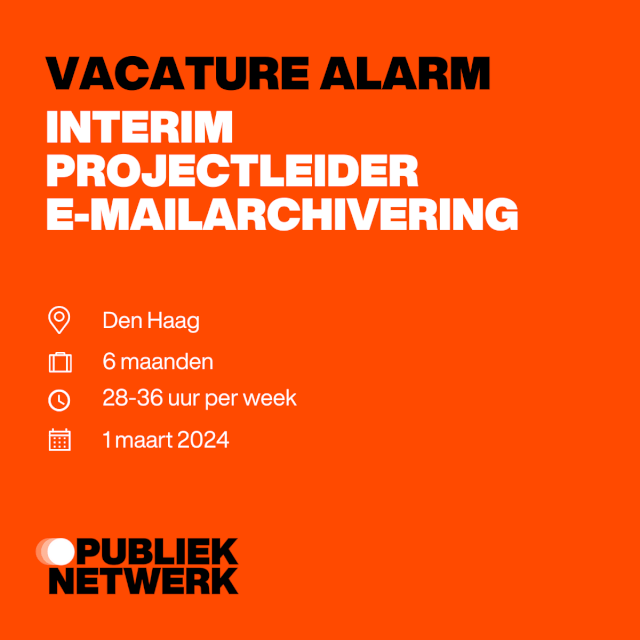 Interim Projectleider E mailarchivering