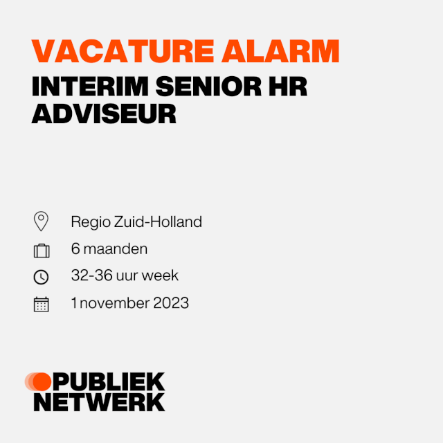 Interim Senior HR Adviseur