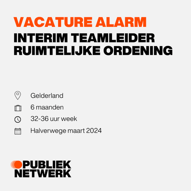 Interim Teamleider Ruimtelijke Ordening
