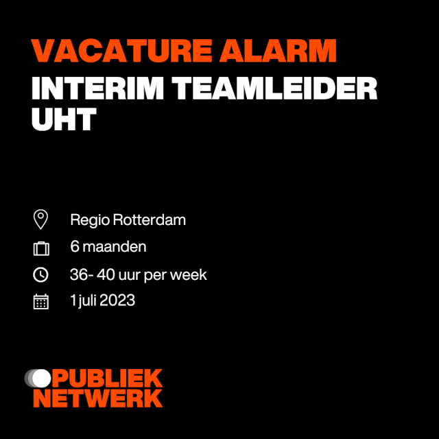 Interim Teamleider UHT
