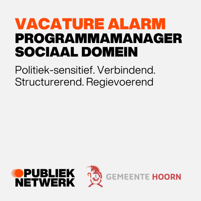 Programmamanager Sociaal Domein Gemeente Hoorn