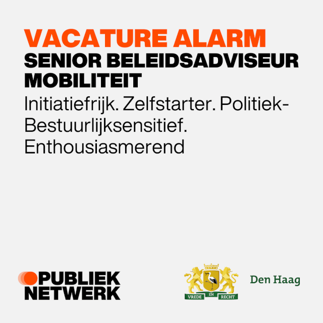 Senior Beleidsadviseur Mobiliteit gemeente Den Haag