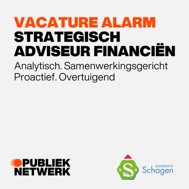 Strategisch Adviseur Financien Gemeente Schagen