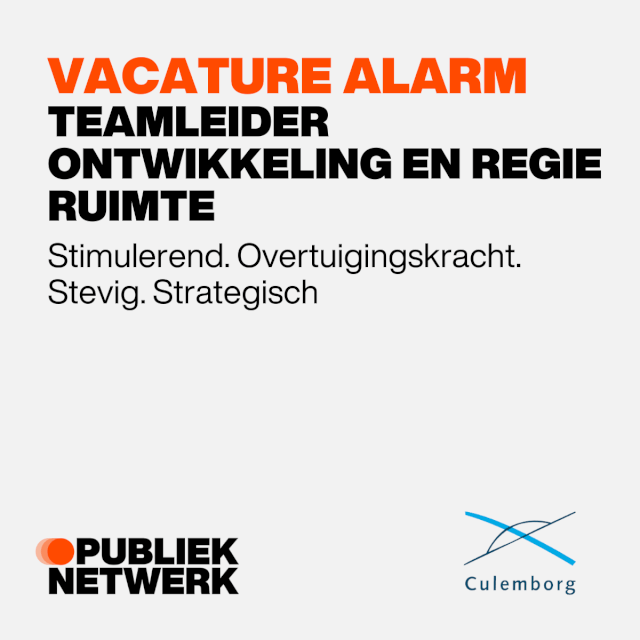 Teamleider Ontwikkeling en Regie ruimte gemeente Culemborg